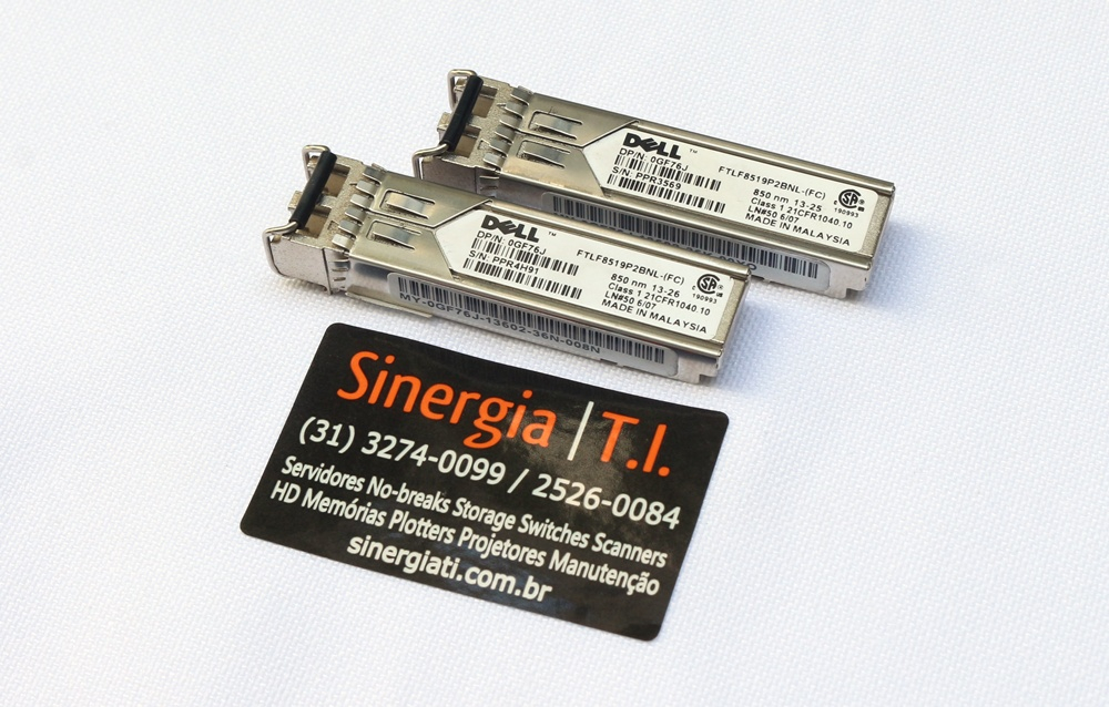 0GF76J Transceptor 1000Base-SX MMF Duplex LC SFP Pronta Entrega Envio Imediato