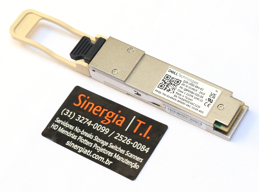 407-BBWV Transceptor 100GbE QSFP28 SR4 MPO MMF Pronta Entrega Envio Imediato