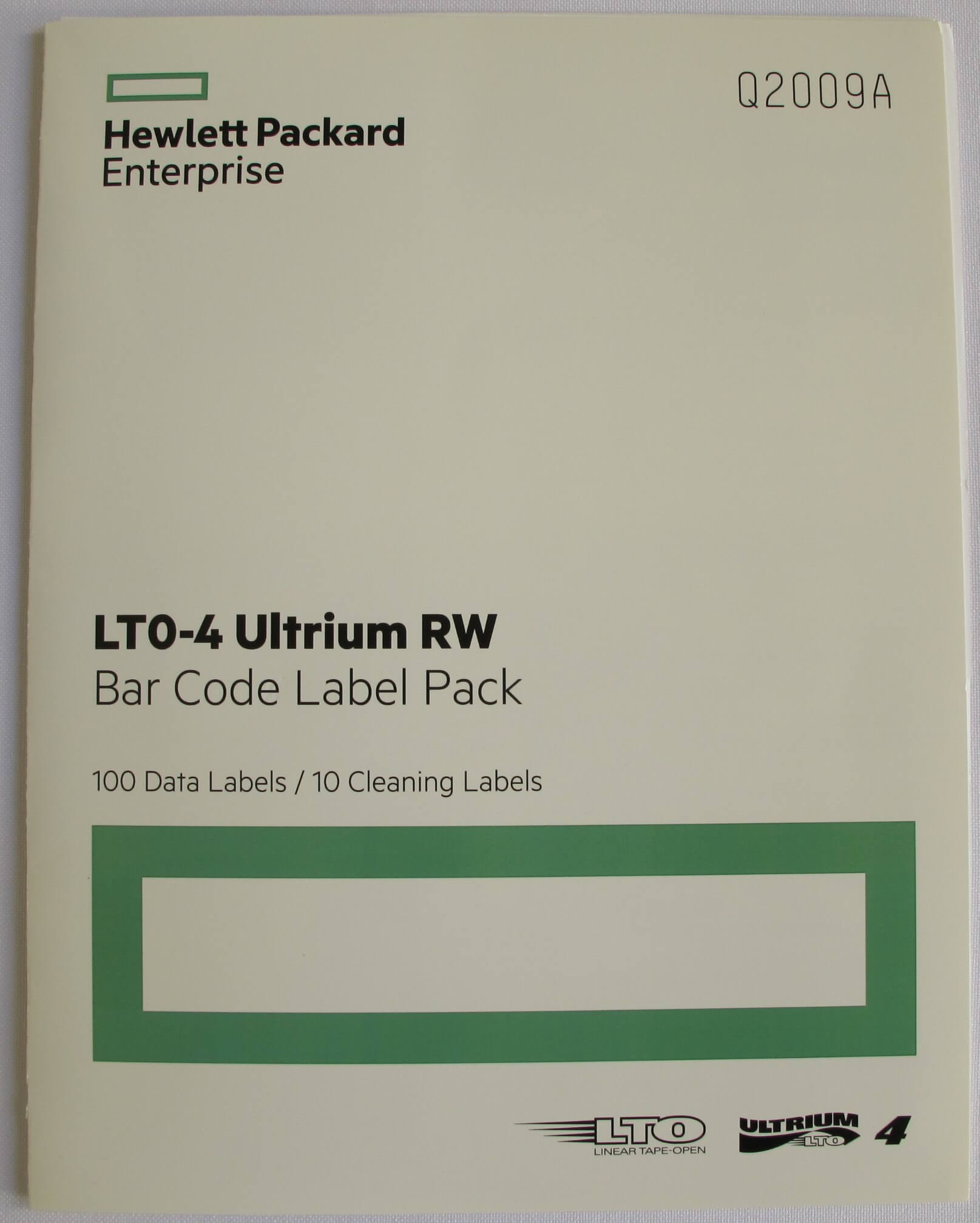 Q2009A Kit de Etiquetas de Código de Barras HP para Fitas LTO-4 Ultrium pronta entrega