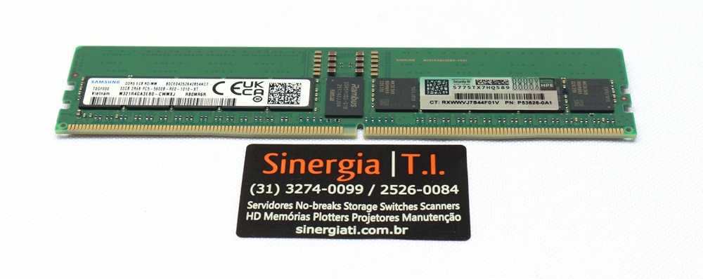 P64706-B21 Mem&oacute;ria 32GB 2Rx8 DDR5 RDIMM 5600MTs 1.1V Pronta Entrega Envio Imediato