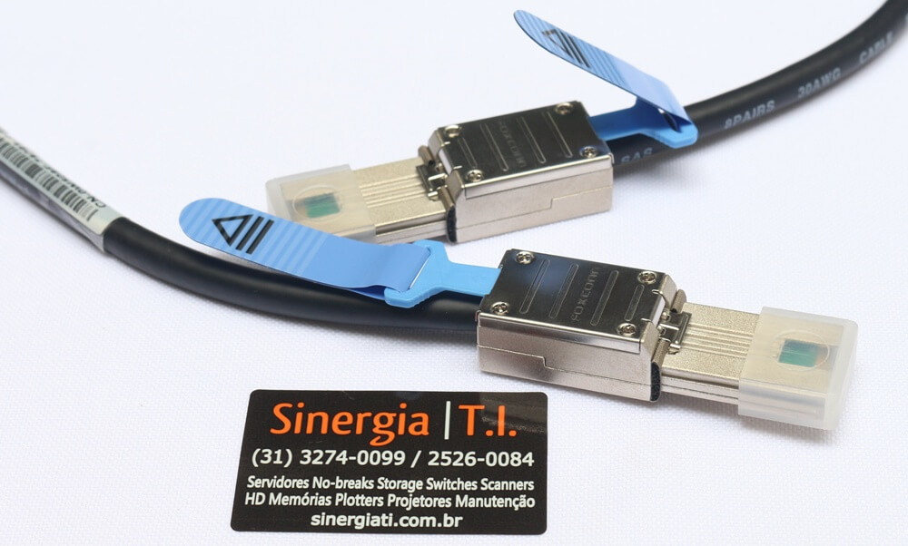0W508F Cabo de Dados Externo SAS Dell SFF-8088 Pronta Entrega Envio Imediato