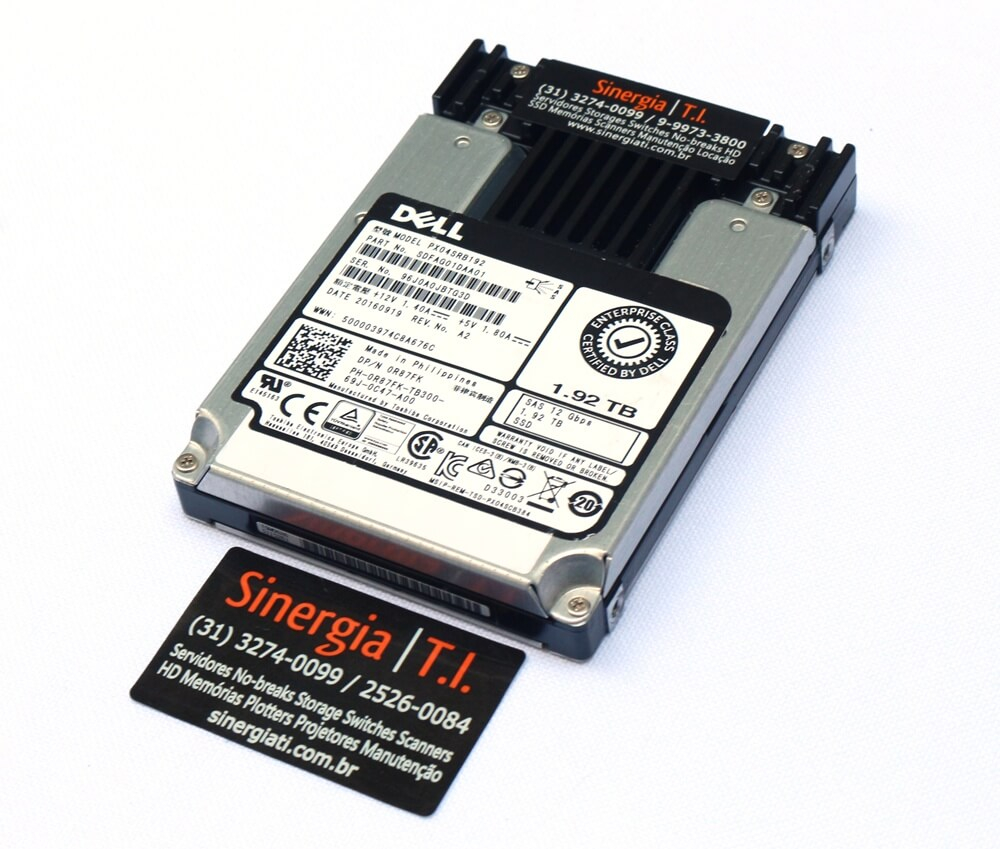 PX04SRB192 SSD 1.92TB 12Gbps SAS SFF RI para Servidores Dell Em Estoque Pre&ccedil;o
