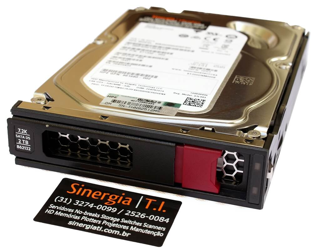 ST2000NM0008 HD HPE 2TB SATA 6 Gbps 7.2K RPM LFF 3.5" para o Servidores ML150 ML350 DL360 DL380 DL580 Gen10 envio imediato