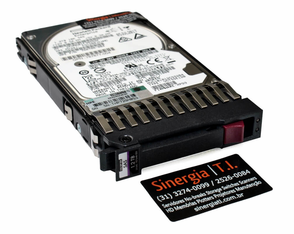 EG1200JEMDA HD HPE 1.2TB SAS 12Gbps 10K RPM SFF 2,5" DP Enterprise Hot-Plug para Storage MSA 1040, 2040, 1050 e 2050 pronta entrega