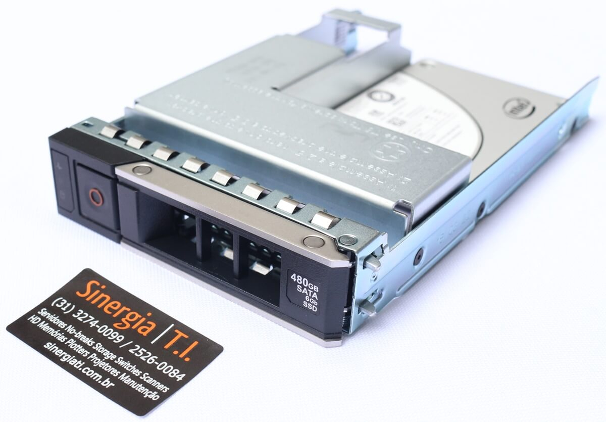 SSDSC2KG480GZR | SSD Dell 480GB SATA Uso Combinado 6Gbps 512e 2.5polegadas com 3.5polegadas Portadora Híbrida, S4620 PowerEdge R540 R740 em estoque preço