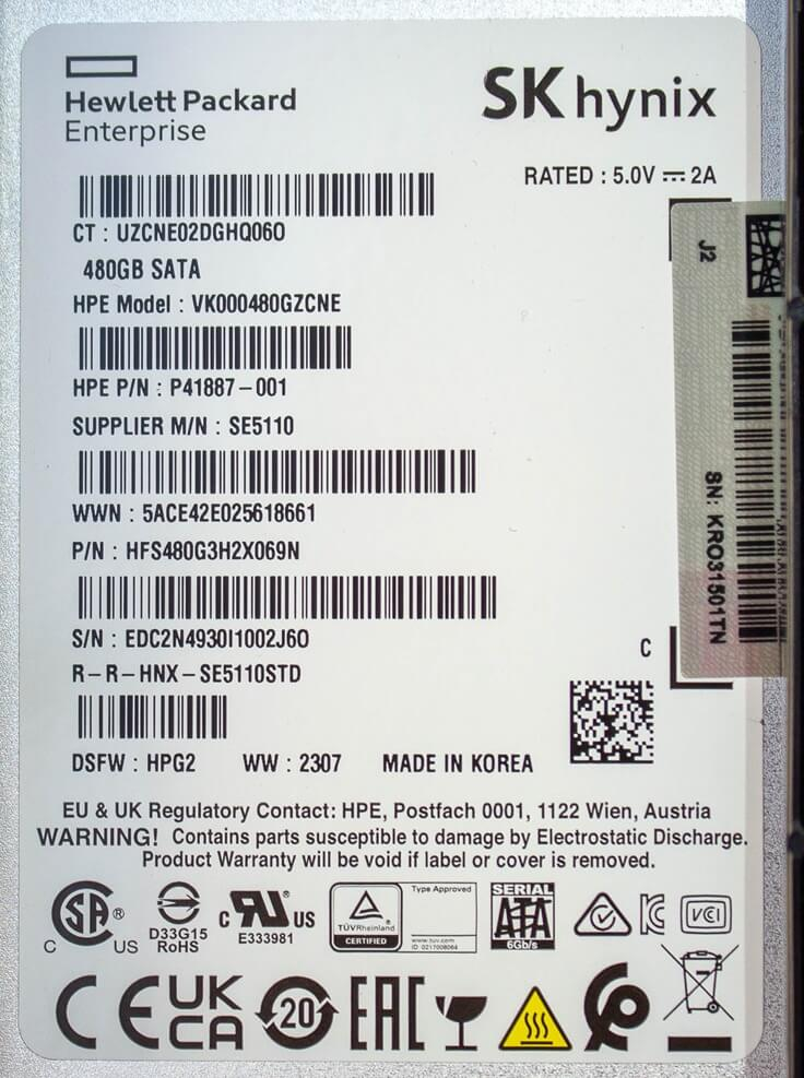 VK000480GZCNE SSD HPE 480GB SATA 6 Gbps RI LFF 3,5" P/N Servidor ProLiant Microserver ML30 ML150 DL20 DL160 DL180 DL360 DL380 ML350 Gen9 Gen10 em estoque preço