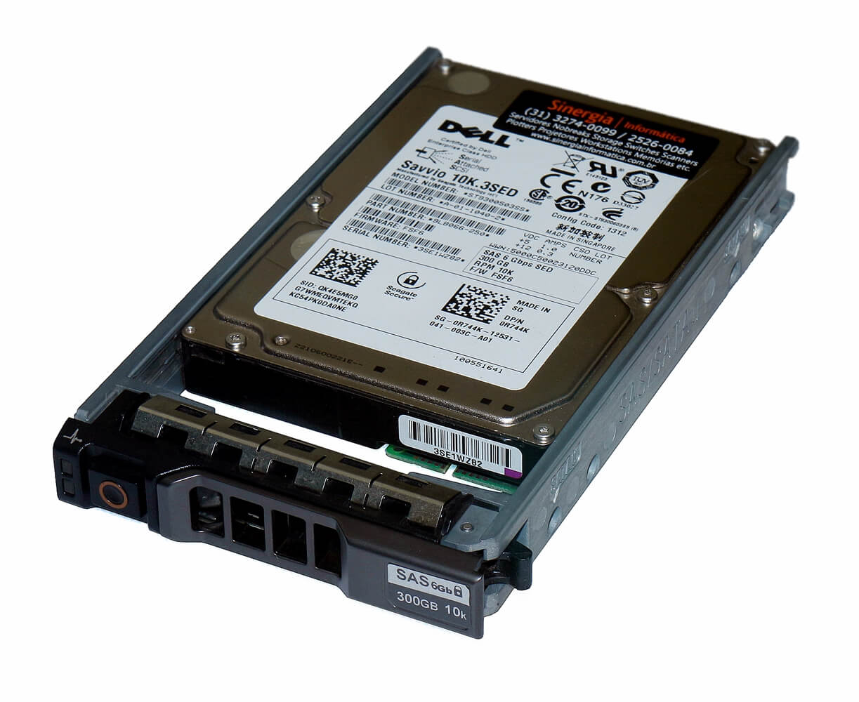 9LB066-250 HD Dell 300GB SAS 6 Gbps 10K.3SED RPM SFF 2,5" Savvio para Servidor R410 R510 R610 R710 R810 R815 em estoque