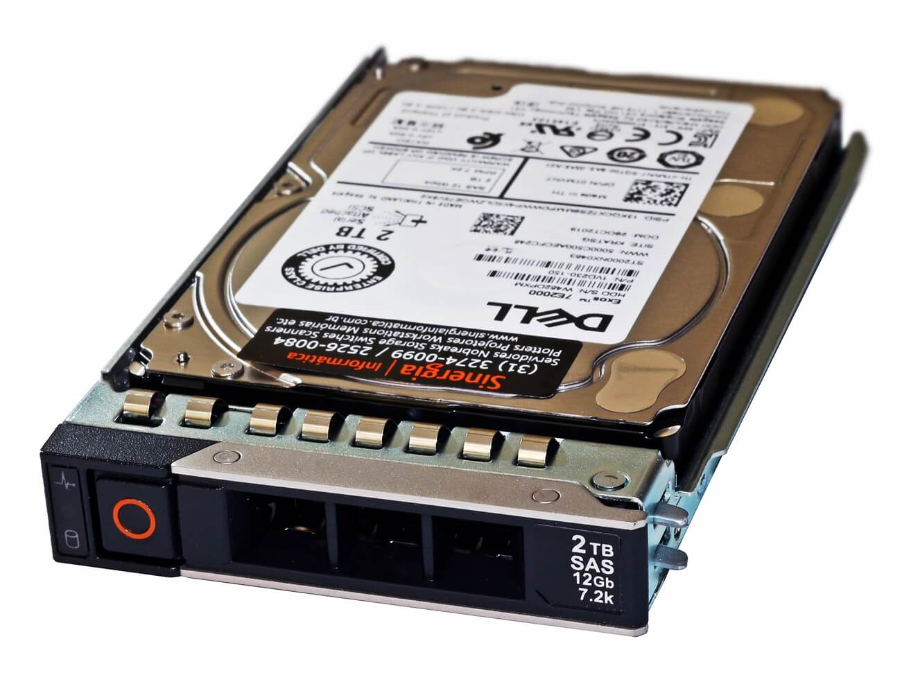 0TMVN7 HD Dell 2TB SAS 12 Gbps 7.2K RPM SFF 2.5" NL para PowerEdge R740 pronta entrega