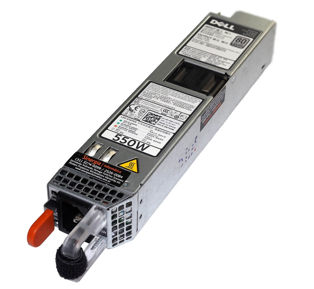 D550E-S0 Fonte Servidor Dell PowerEdge 550W R320 R420 Hot Swap Power Supply (PSU) redundante Model pronta entrega