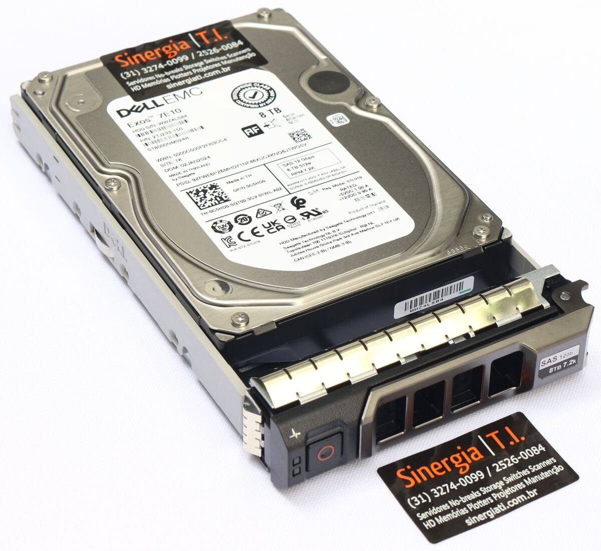 HD 8TB SAS 12Gbps 7.2K RPM para Servidor Dell PowerEdge R340 Preço barato