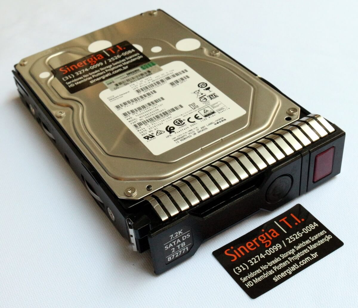 HDEPR03CGA51 HD HPE 2TB SATA 6 Gbps 7.2K RPM LFF 3,5" DS para Servidor ProLiant DL360 DL380 ML350 Gen10 envio imediato