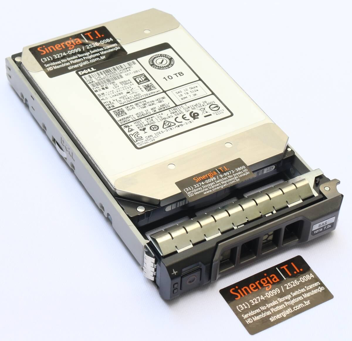 HD 10TB SAS 12Gbps 7.2K 3,5" Servidor Dell PowerEdge T320 Pronta entrega