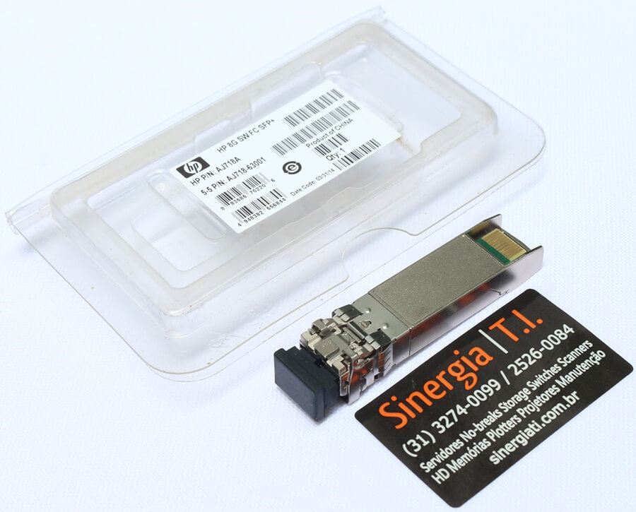 HPE Gbic 8Gb SW FC SFP+ P/N Pronta Entrega HPE Gbic 8Gb SW FC SFP+ P/N Pronta Entrega