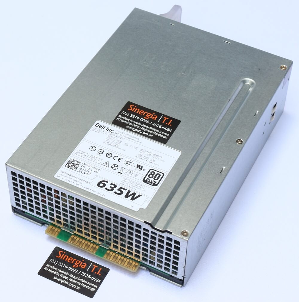 0NVC7F Fonte de Alimentação 635W Dell Workstation Precision Power Supply DP/N