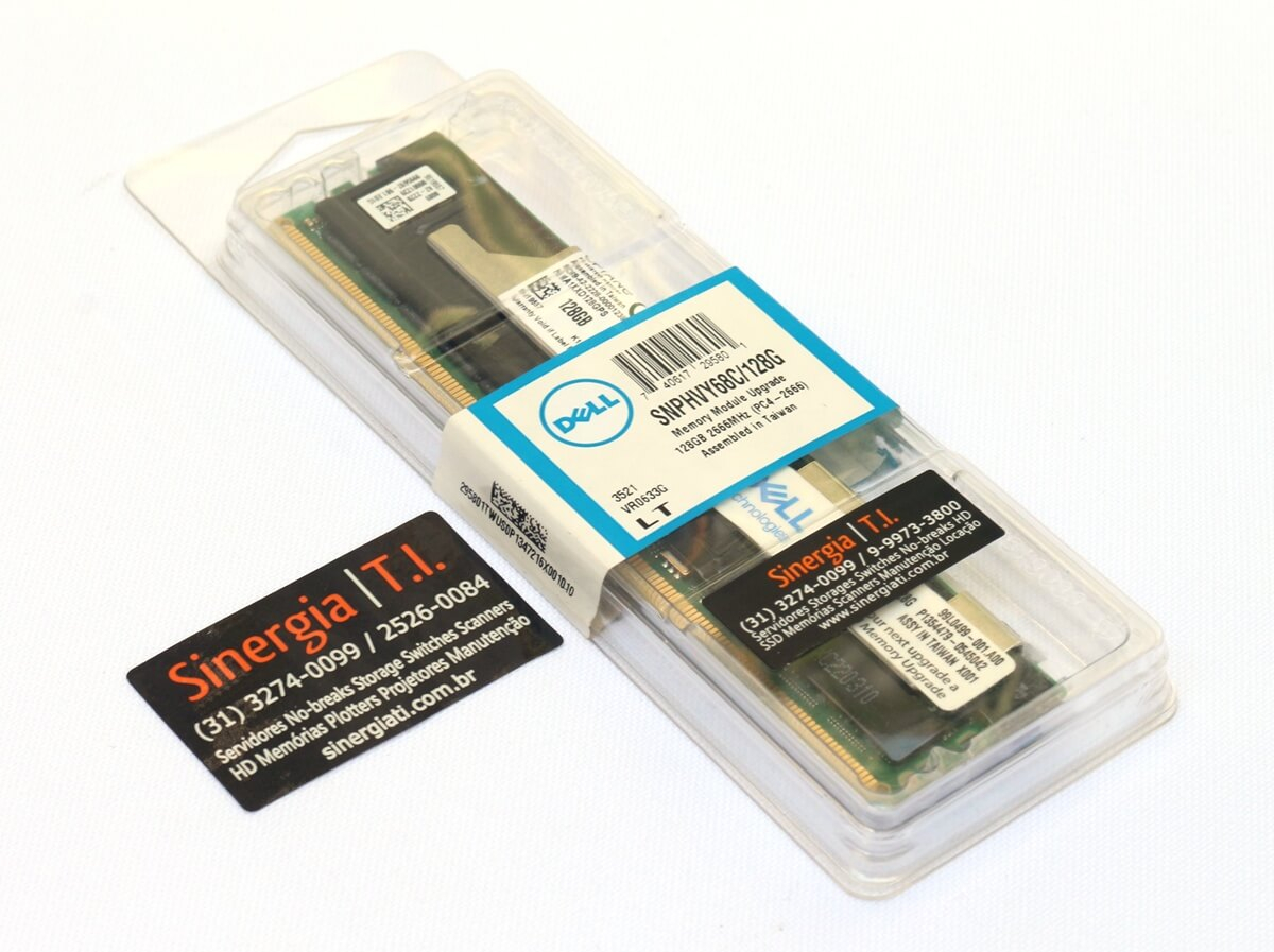 SNPHVY68C/128G Mem&oacute;ria Dell 128GB 8Rx4 DDR4 Optane Cascade Lake Em Estoque Pre&ccedil;o